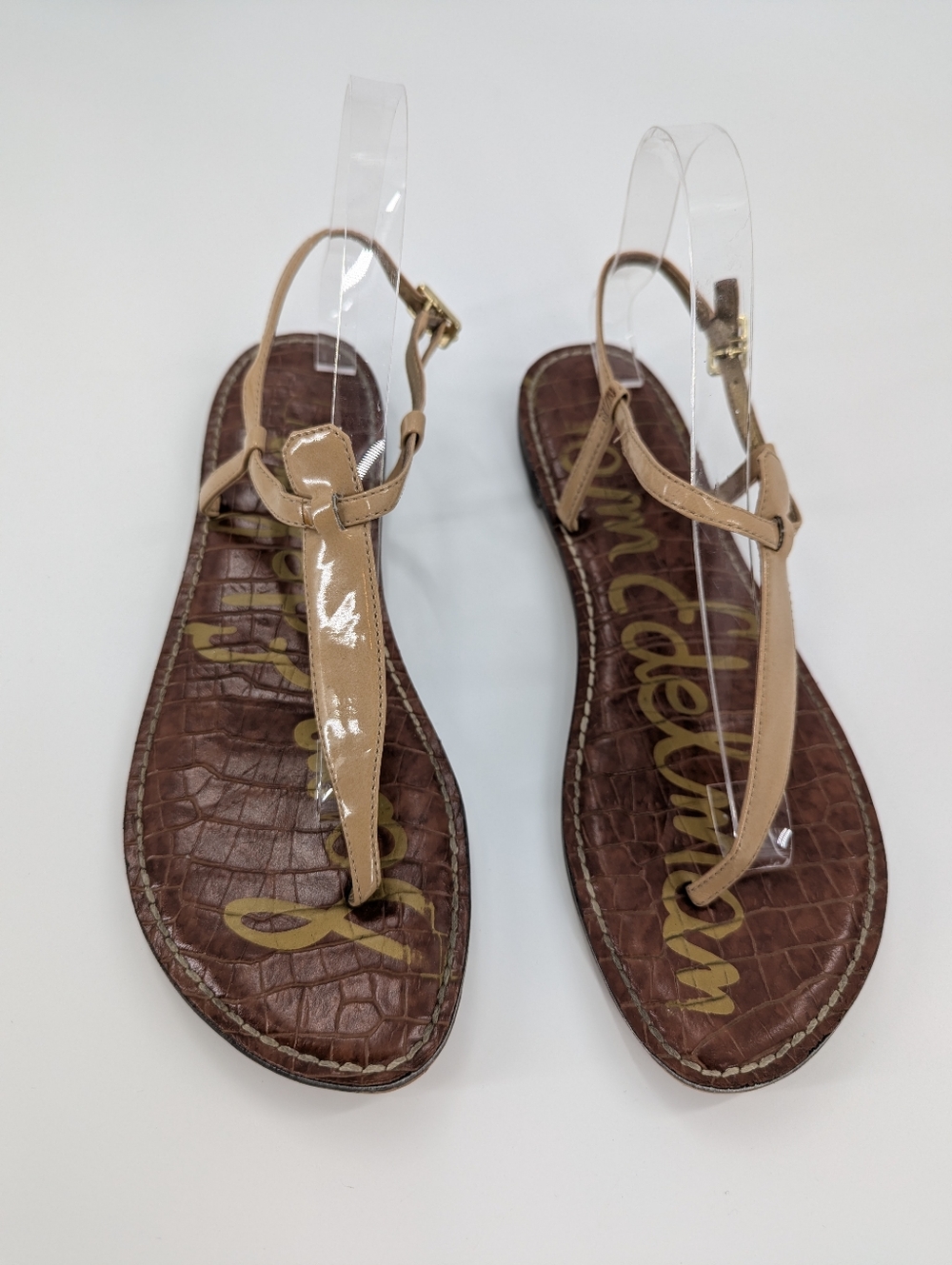 Sam Edelman Gigi Thong Sandals Boho Casual Summer Vacation Classic 9.5M Tan